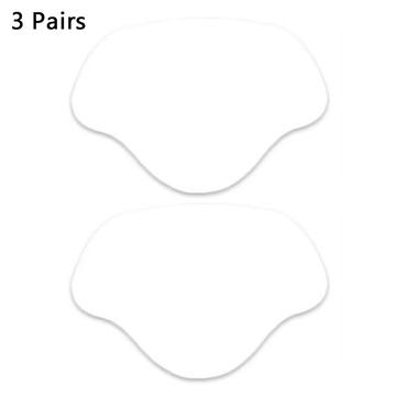 3 paia di cappucci per scarpe e sneakers, inserti per tacchi - 8.5x5.8cm - Bianco