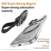 Supporto magnetico 3 in 1 con anello per smartphone