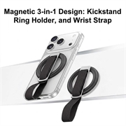 Supporto magnetico 3 in 1 con anello per smartphone