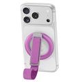 Supporto magnetico 3 in 1 con anello per smartphone - Viola