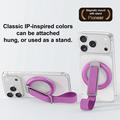 Supporto magnetico 3 in 1 con anello per smartphone - Viola