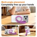 Supporto magnetico 3 in 1 con anello per smartphone - Viola