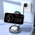 Stazione di ricarica wireless magnetica 3 in 1 con illuminazione RGB - 15W - Colore canna di fucile