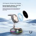 Stazione di ricarica wireless magnetica 3 in 1 con illuminazione RGB - 15W - Colore canna di fucile