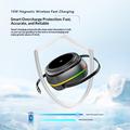 Stazione di ricarica wireless magnetica 3 in 1 con illuminazione RGB - 15W - Colore canna di fucile