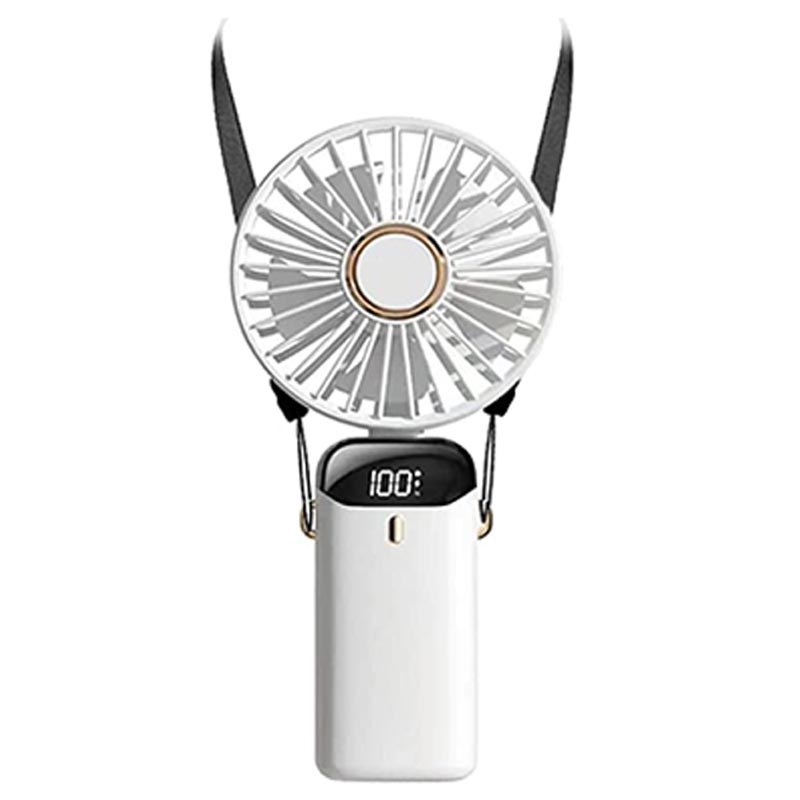 Ventilatore LED Con Orologio A Collo D'Oca – Mini Ventola USB 5V Con Display Del Tempo E Temperatura, Pale Morbide, Portatile