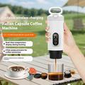 Macchina per espresso portatile 3 in 1 con capsule Nespresso/DolceGusto e polvere di caffè