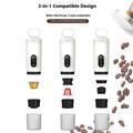 Macchina per espresso portatile 3 in 1 con capsule Nespresso/DolceGusto e polvere di caffè