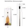Asta per il raffreddamento del vino in acciaio inox 3 in 1
