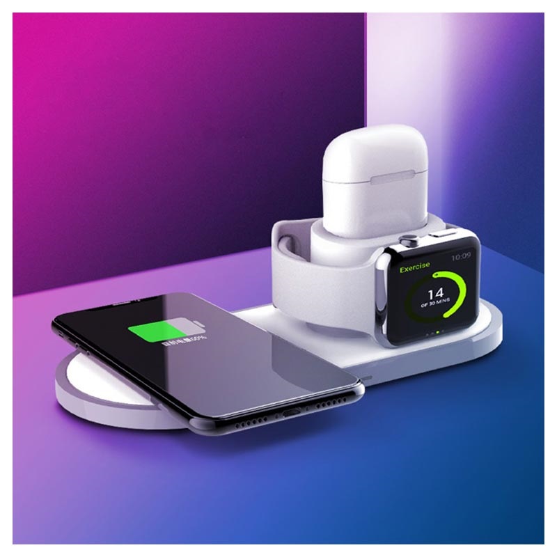 3-in-1 Wireless Stazione di Ricarica - iPhone, Apple Watch, AirPods