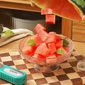 Taglia-anguria in acciaio inossidabile 304 con manico ergonomico - Verde