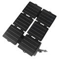 Caricatore solare pieghevole da 30W con doppia uscita USB e CC - Nero