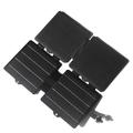 Caricatore solare pieghevole da 30W con doppia uscita USB e CC - Nero