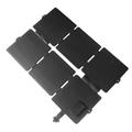 Caricatore solare pieghevole da 30W con doppia uscita USB e CC - Nero