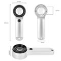 Lente d\'ingrandimento portatile ricaricabile 30x con luce LED/UV