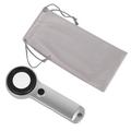 Lente d\'ingrandimento portatile ricaricabile 30x con luce LED/UV