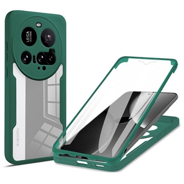 Custodia Serie 360 di Protezione per Xiaomi 15 Ultra - Verde / Trasparente