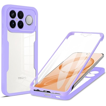 Custodia per Xiaomi Redmi K90 Pro Max serie 360 Protection - Viola / trasparente