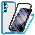 Custodia Serie 360 di Protezione per Samsung Galaxy A35 - Baby Blu / Trasparente