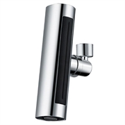 Prolunga girevole a 360° per rubinetti da cucina da 22mm - 4 funzioni - Argento