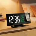 Orologio a proiezione su specchio con LED 3618LW - Nero