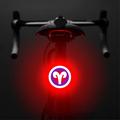 3664 Fanale posteriore della bicicletta creativo IPX2 impermeabile piccola bicicletta luce LED supporto di ricarica USB per il ciclismo all'aperto