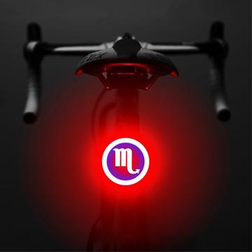 3664 Fanale posteriore della bicicletta creativo IPX2 impermeabile piccola bicicletta luce LED supporto USB di ricarica per il ciclismo all\'aperto - Scorpio