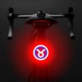 3664 Fanale posteriore della bicicletta creativo IPX2 impermeabile piccola bicicletta luce LED supporto di ricarica USB per il ciclismo all'aperto - Toro