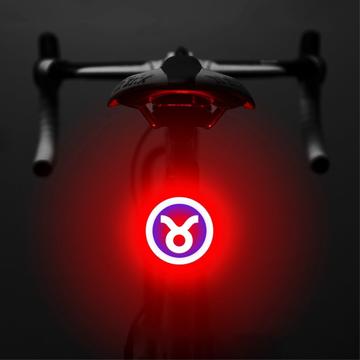 3664 Fanale posteriore della bicicletta creativo IPX2 impermeabile piccola bicicletta luce LED supporto di ricarica USB per il ciclismo all\'aperto - Toro