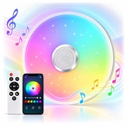 Plafoniera LED intelligente da 36W con telecomando/altoparlante Bluetooth - Forma rotonda