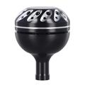 Manopola di regolazione per mulinello da pesca in lega di alluminio da 38mm per DAIWA, SHIMANO - Nero / Argento