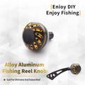 Manopola di regolazione per mulinello da pesca in lega di alluminio da 38mm per DAIWA, SHIMANO - Argento / Oro