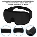 Maschera per dormire traspirante con contorno 3D e cinturino regolabile - Nero