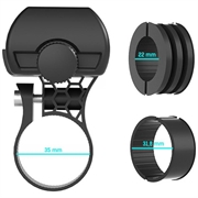 Supporto universale per telefono da bicicletta 3MK BikeGrip - 4.7-7" - Nero