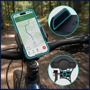 Supporto universale per telefono da bicicletta 3MK BikeGrip - 4.7-7" - Nero