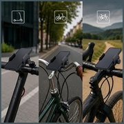 Supporto universale per telefono da bicicletta 3MK BikeGrip - 4.7-7" - Nero