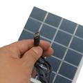 Pannello di ricarica solare USB-C da 3W 5V per dispositivi di sicurezza - Bianco