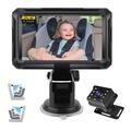 Baby Monitor per auto da 4.3" HD 1080P con rotazione di 360 per la sicurezza del sedile posteriore