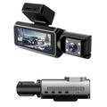 Dash Cam WiFi a doppio obiettivo da 4 pollici con registratore per la visione notturna con obiettivo frontale super ampio da 170°