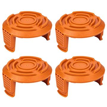 4 pezzi. Tappi per rocchetto per tagliaerba Worx WA6531 - Plastica ABS, 56.5x31.5mm