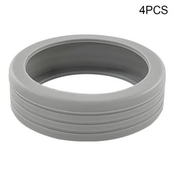 Set di 4 copriruota in silicone per bagagli - Grigio