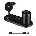 Stazione di ricarica wireless magnetica 4-in-1 da 25W con Qi 2.2 e luce notturna