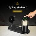 Stazione di ricarica wireless magnetica 4-in-1 da 25W con Qi 2.2 e luce notturna