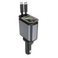 Caricatore da auto 4-in-1 e proiettore di stelle con cavi USB-C e Lightning