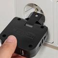 Adattatore di alimentazione UE 4 in 1 con 2 prese CA, 2 porte USB-A
