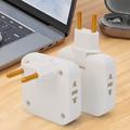 Adattatore di alimentazione UE 4 in 1 con 2 prese CA, 2 porte USB-A - Bianco