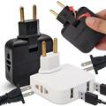 Adattatore di alimentazione UE 4 in 1 con 2 prese CA, 2 porte USB-A - Bianco