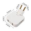 Adattatore di alimentazione UE 4 in 1 con 2 prese CA, 2 porte USB-A - Bianco