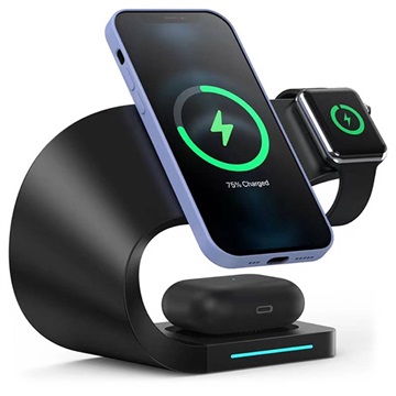 3-in-1 Wireless Charging Station - iPhone, Apple Watch, AirPods