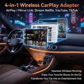 Adattatore wireless 4-in-1 4223M per CarPlay e Android Auto - AirPlay/Miracast - Arancione